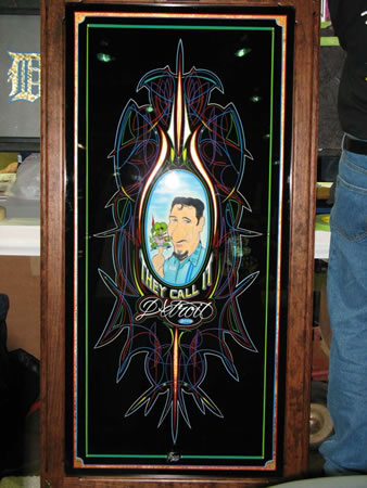 Famous Car Pinstriping Legend by Casey Kennell
