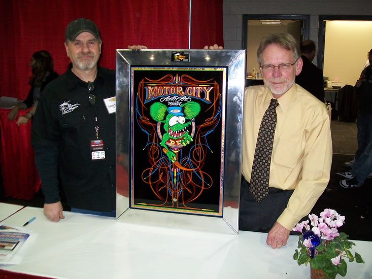 One of the legends of pinstriping Casey Kennell