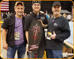 Pinstripe Masters Casey Kennell with Ryan Evans from Counting Cars - Piston Powered Auto-Rama 2017