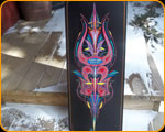 East Coast Pinstriping Legend Casey Kennell's auction Piece 