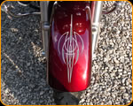 THE PAINT CHOP - Proffesional Pinstriping on this Custom Chopper