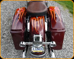Master Pinstriper Casey Kennell Real Flames on Harley Davidson