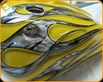 Custom Painted Harley Davidson Motorcycle by Casey Kennell