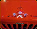 Pinstriping aJeep Rubicon- Casey Kennell