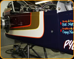 Custom Pinstriped and Lettering on this Front Engine Dragster by Casey Kennell of the Paint Chop