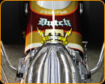 Custom Pinstriped and Lettering on this Front Engine Dragster Owned by Adam Pyle by Casey Kennell of the Paint Chop