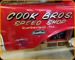 ScottRods 57 Chevy Funny Car Body Hand Lettered by Casey Kennell
