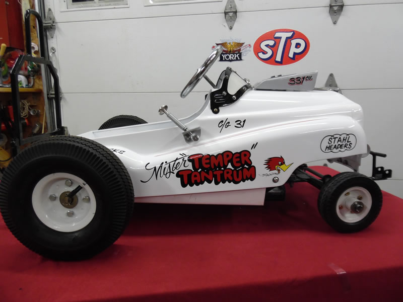 Custom Lettered Gasser Pedal Car