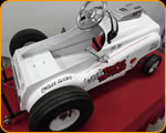 Custom Lettered and Striped Gasser Pedal Car by The Paint Chop