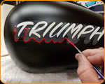 Custom Professional Hand Lettering and pinstriping by Casey Kennell