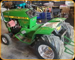 John Deere Pulling Tractor Pinstriped By Casey Kennell The Paint Chop