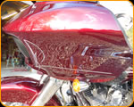 THE PAINT CHOP - Proffesional Pinstriping on this Custom Chopper