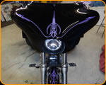 THE PAINT CHOP - Proffesional Pinstriping on this Custom Chopper