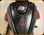 Casey Kennell pinstriped Moto Guzzi