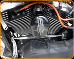 Custom Painted Harley Davidson Motorcycle by Casey Kennell