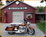 Custom painted flames on Harley Davidson by Casey Kennell