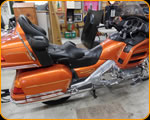 Master Pinstriper Casey Kennell pinstriped this Honda Gold Wing