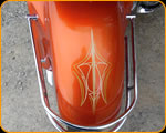 Master Pinstriper Casey Kennell pinstriped this Honda Gold Wing