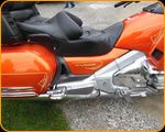 Master Pinstriper Casey Kennell pinstriped this Honda Gold Wing