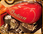 Custom painted flames on Harley Davidson by The Paint Chop