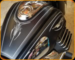 Casey Kennell pinstriped Moto Guzzi