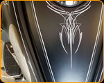 THE PAINT CHOP Casey Kennell pinstriped Moto Guzzi