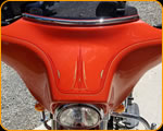 Master Pinstriper Casey Kennell pinstriped this Custom Harley Davidson