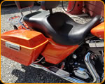 Casey Kennell pinstriped this Custom Harley Davidson