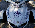 THE PAINT CHOP Casey Kennell pinstriped Can Am Spider 