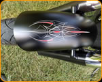 Casey Kennell pinstriped this Triumph