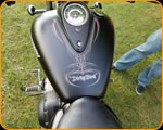 Casey Kennell pinstriped this Triumph