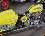 Casey Kennell painting the 2019 Twisted Tea Bike.