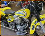 Casey Kennell painting the 2019 Twisted Tea Bike. Cycle Source