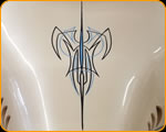 THE PAINT CHOP Casey Kennell pinstriped a Boss Hoss Trike