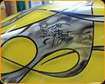 THE PAINT CHOP - Casey Pinstripe Legend Motorcycle Flames
