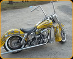 Custom Painted Harley Davidson Motorcycle by Casey Kennell