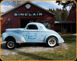 Hand Lettering by artist Casey Kennell - 1941 Willys Gasser