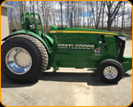 "Bootlegger" is a Pro-Stock lettered by Casey Kennell Master Pinstriper